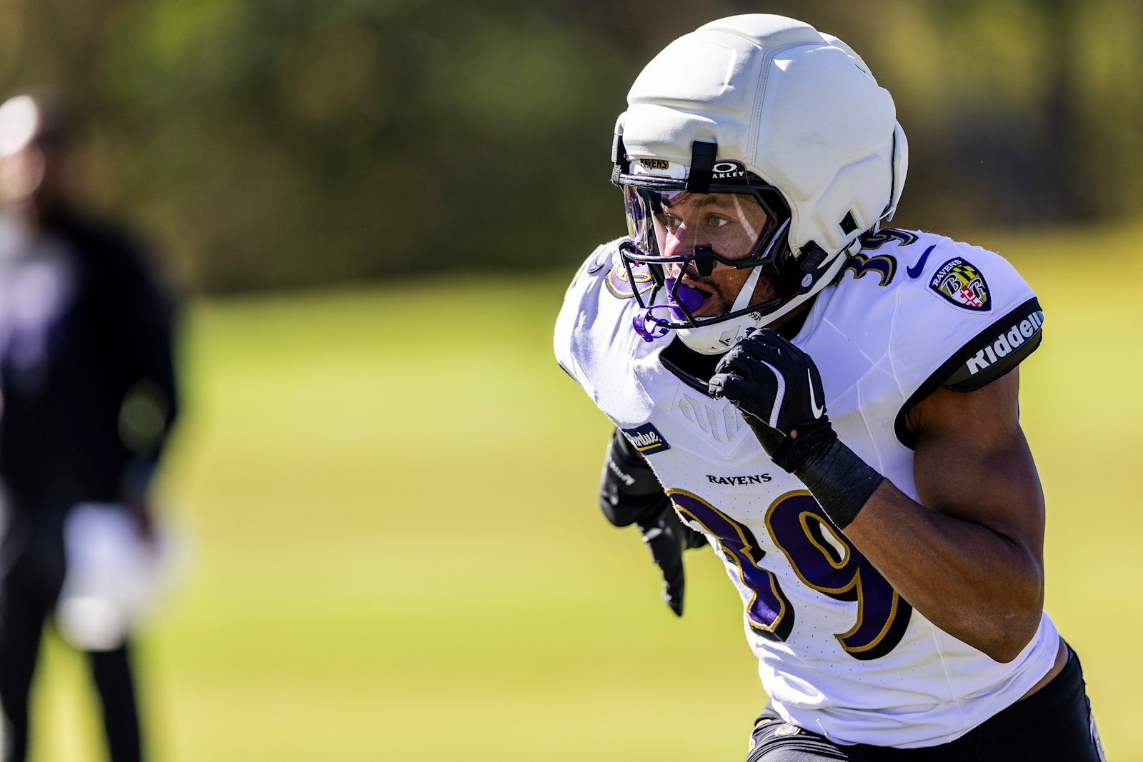 Keondre Jackson at Ravens practice on October 21, 2026