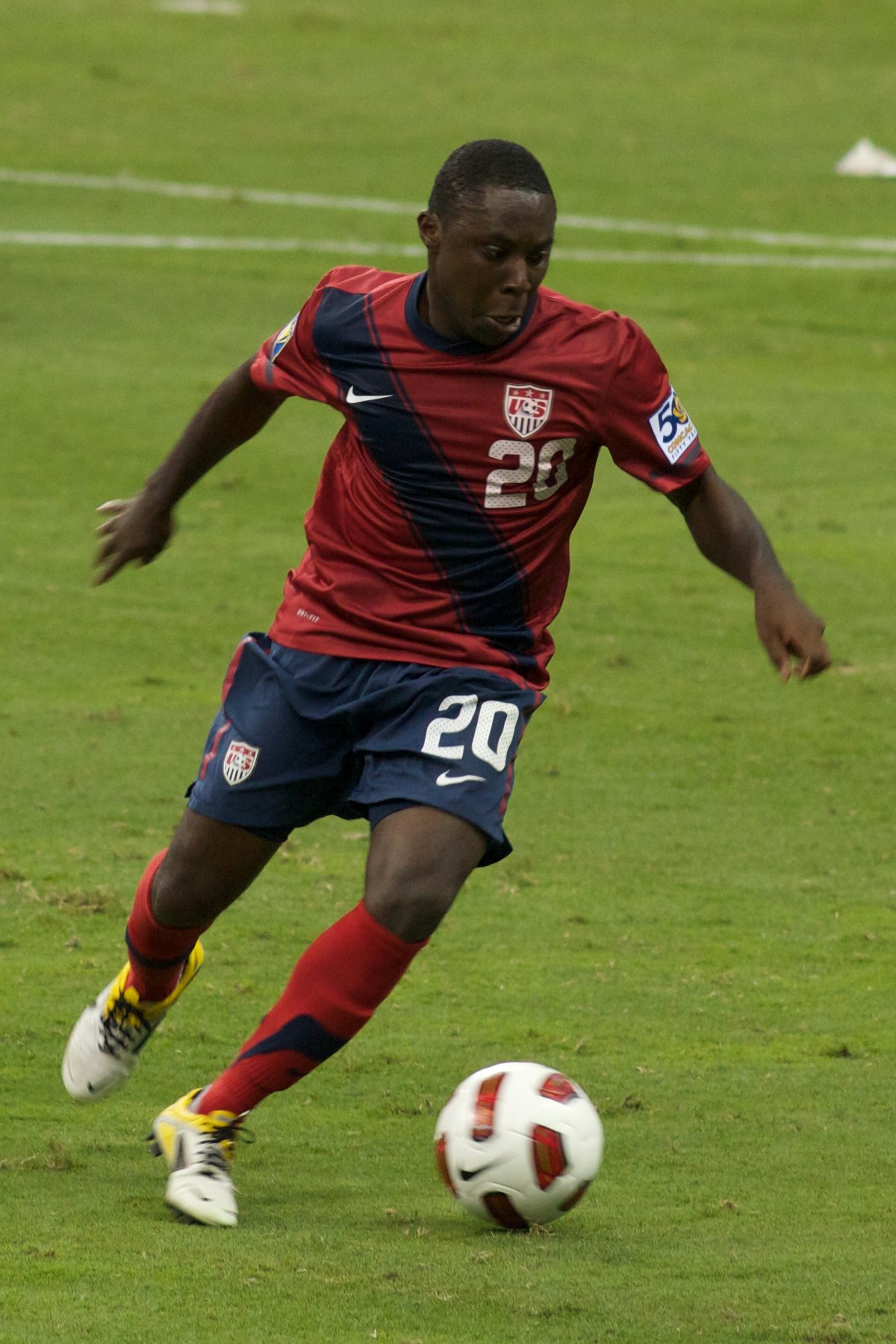 Freddy Adu playing for the United States in 2011