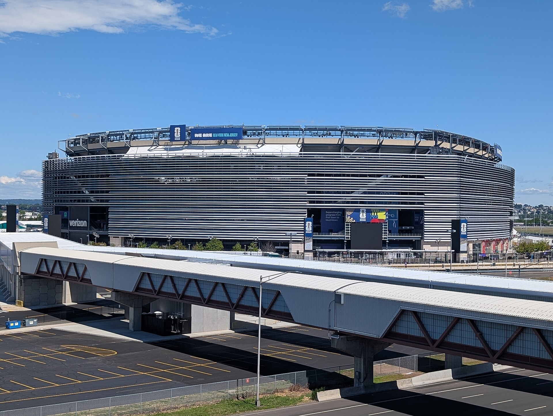MetLife Stadium dressed as New York New Jersey Stadium for the 2026 World Cup